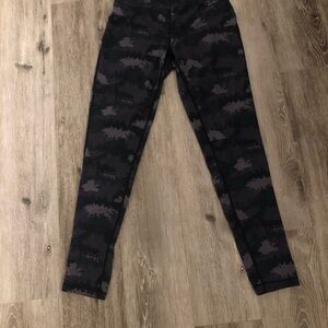 Paradox Black and Gray Patterned Leggings